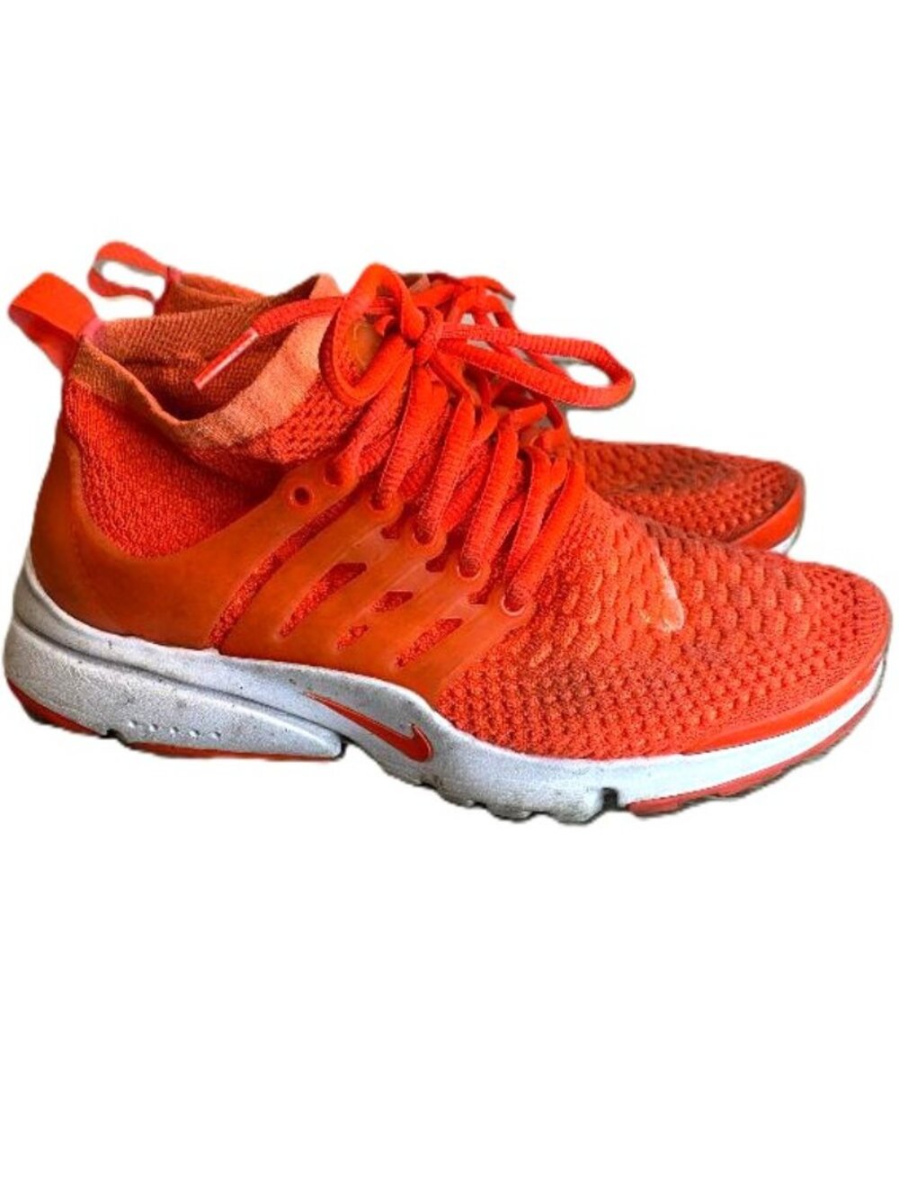 Nike Low Cut Sneakers Air Presto Flyknit Ultra Bright Mango 7M Women